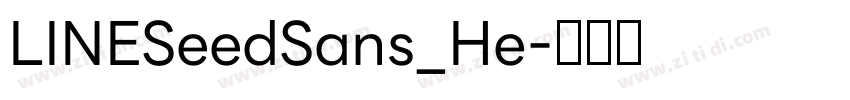 LINESeedSans_He字体转换
