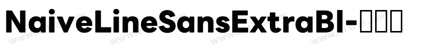 NaiveLineSansExtraBl字体转换
