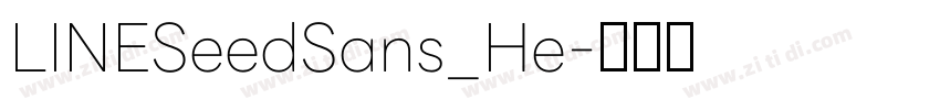 LINESeedSans_He字体转换