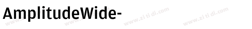 AmplitudeWide字体转换