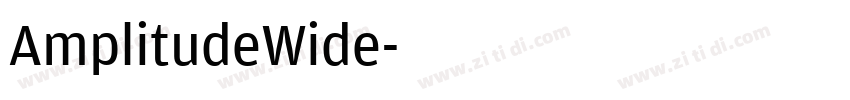 AmplitudeWide字体转换
