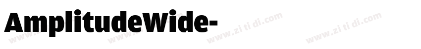 AmplitudeWide字体转换