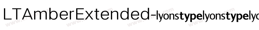 LTAmberExtended字体转换