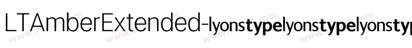 LTAmberExtended字体转换