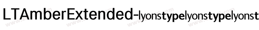 LTAmberExtended字体转换