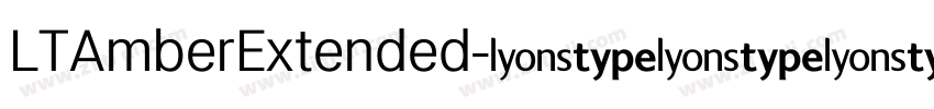 LTAmberExtended字体转换