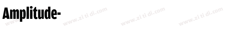 Amplitude字体转换