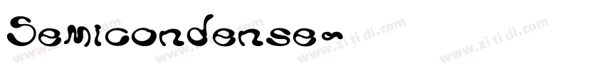 Semicondense字体转换