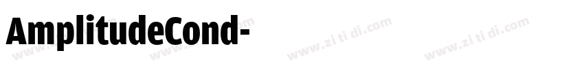 AmplitudeCond字体转换