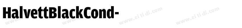 HalvettBlackCond字体转换