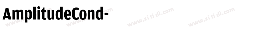 AmplitudeCond字体转换