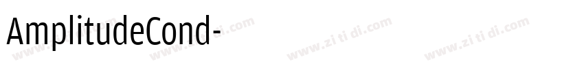 AmplitudeCond字体转换