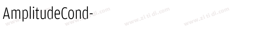 AmplitudeCond字体转换