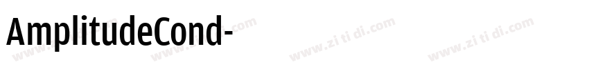 AmplitudeCond字体转换