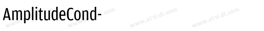 AmplitudeCond字体转换