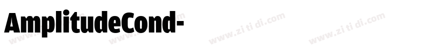 AmplitudeCond字体转换