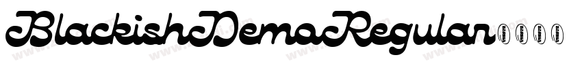 BlackishDemoRegular字体转换