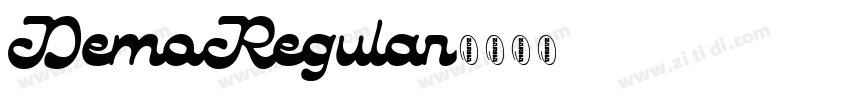DemoRegular字体转换