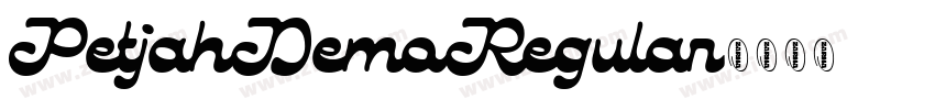 PetjahDemoRegular字体转换 PetjahDemoRegular字体转换