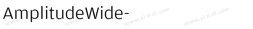 AmplitudeWide字体转换