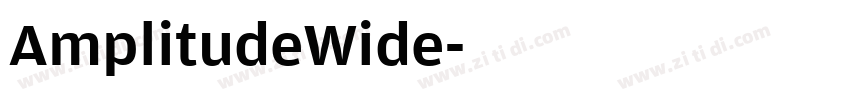AmplitudeWide字体转换