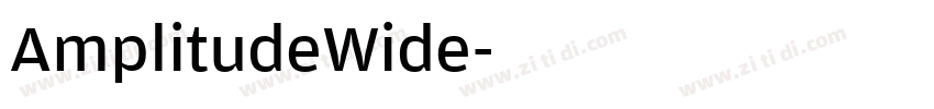 AmplitudeWide字体转换