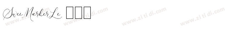 SweiMarkerLe字体转换