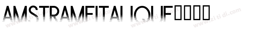 AmsTrameItalique字体转换
