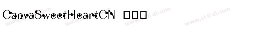 CanvaSweetHeartCN字体转换