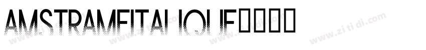 AmsTrameItalique字体转换