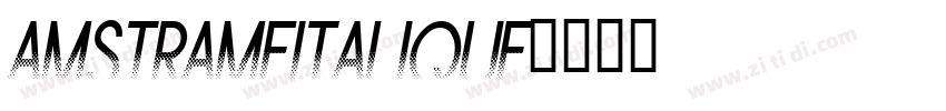 AmsTrameItalique字体转换