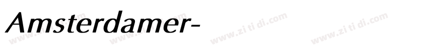 Amsterdamer字体转换