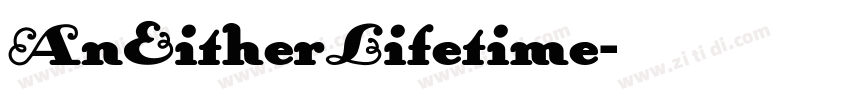 AnEitherLifetime字体转换