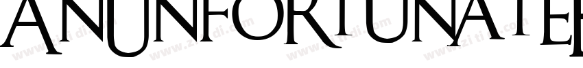 AnUnfortunateEventDe字体转换
