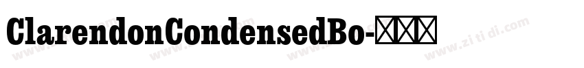 ClarendonCondensedBo字体转换