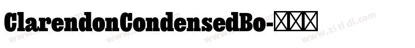 ClarendonCondensedBo字体转换