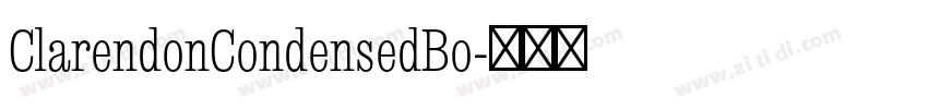 ClarendonCondensedBo字体转换