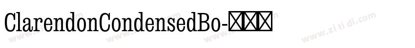 ClarendonCondensedBo字体转换