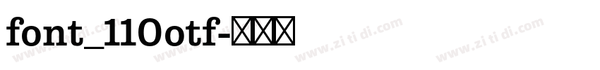 font_110otf字体转换