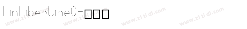 LinLibertineO字体转换