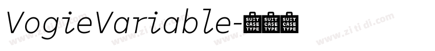 VogieVariable字体转换