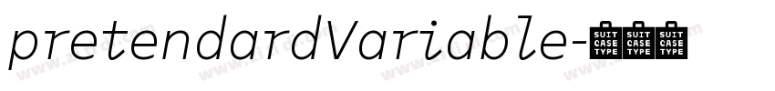 pretendardVariable字体转换