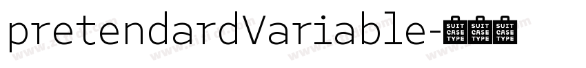 pretendardVariable字体转换