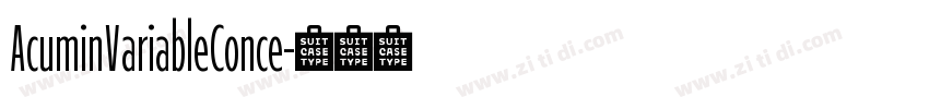AcuminVariableConce字体转换