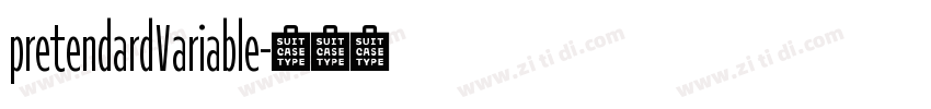 pretendardVariable字体转换