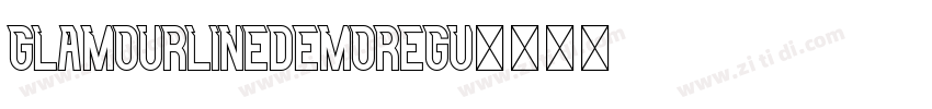 GlamourLineDemoRegu字体转换