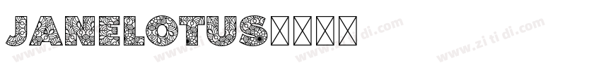Janelotus字体转换
