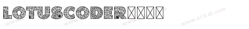 Lotuscoder字体转换