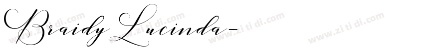 BraidyLucinda字体转换
