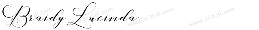 BraidyLucinda字体转换
